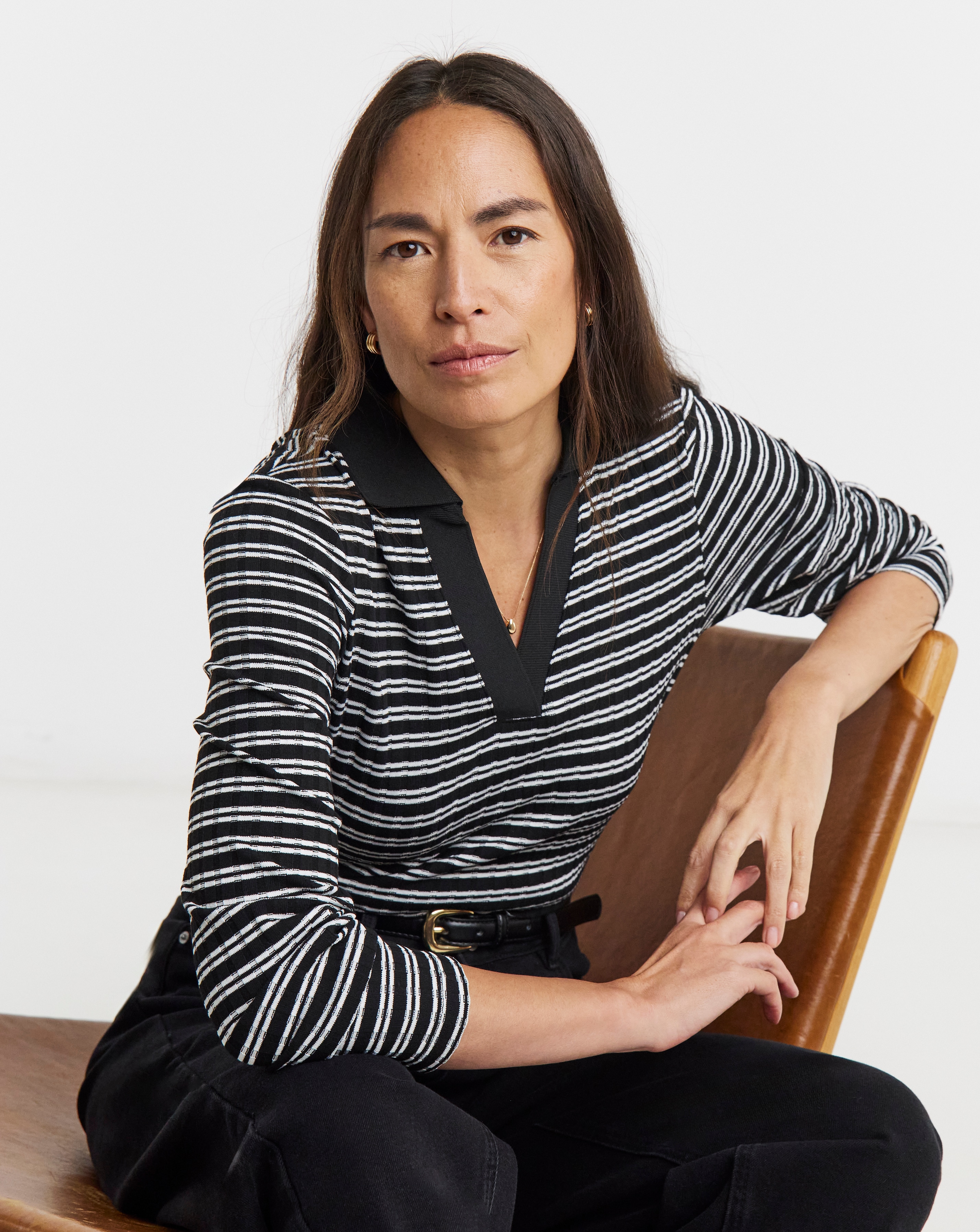 New In - Ribbed Stripe Long Sleeve Top