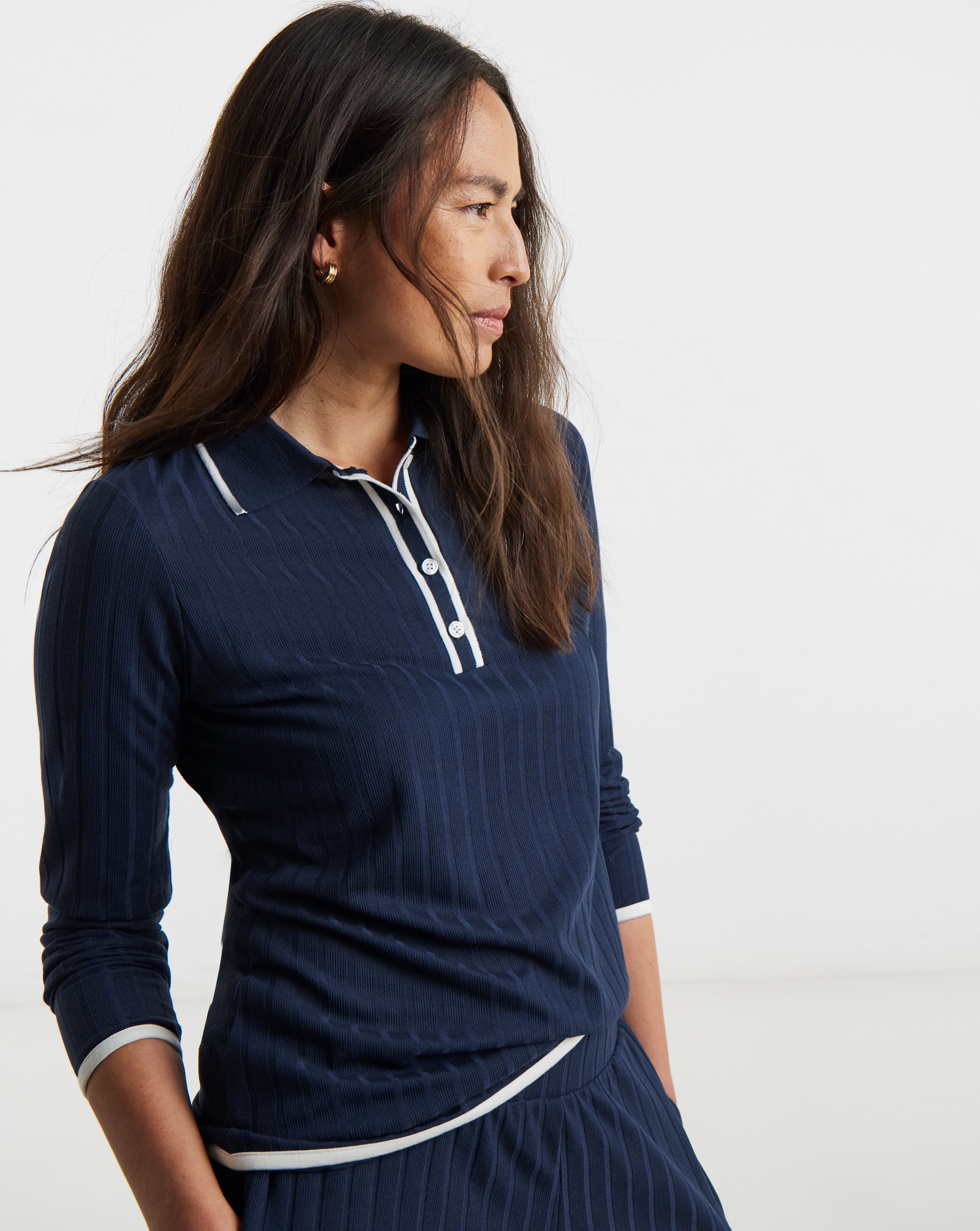 New In - Button Front Collared Top