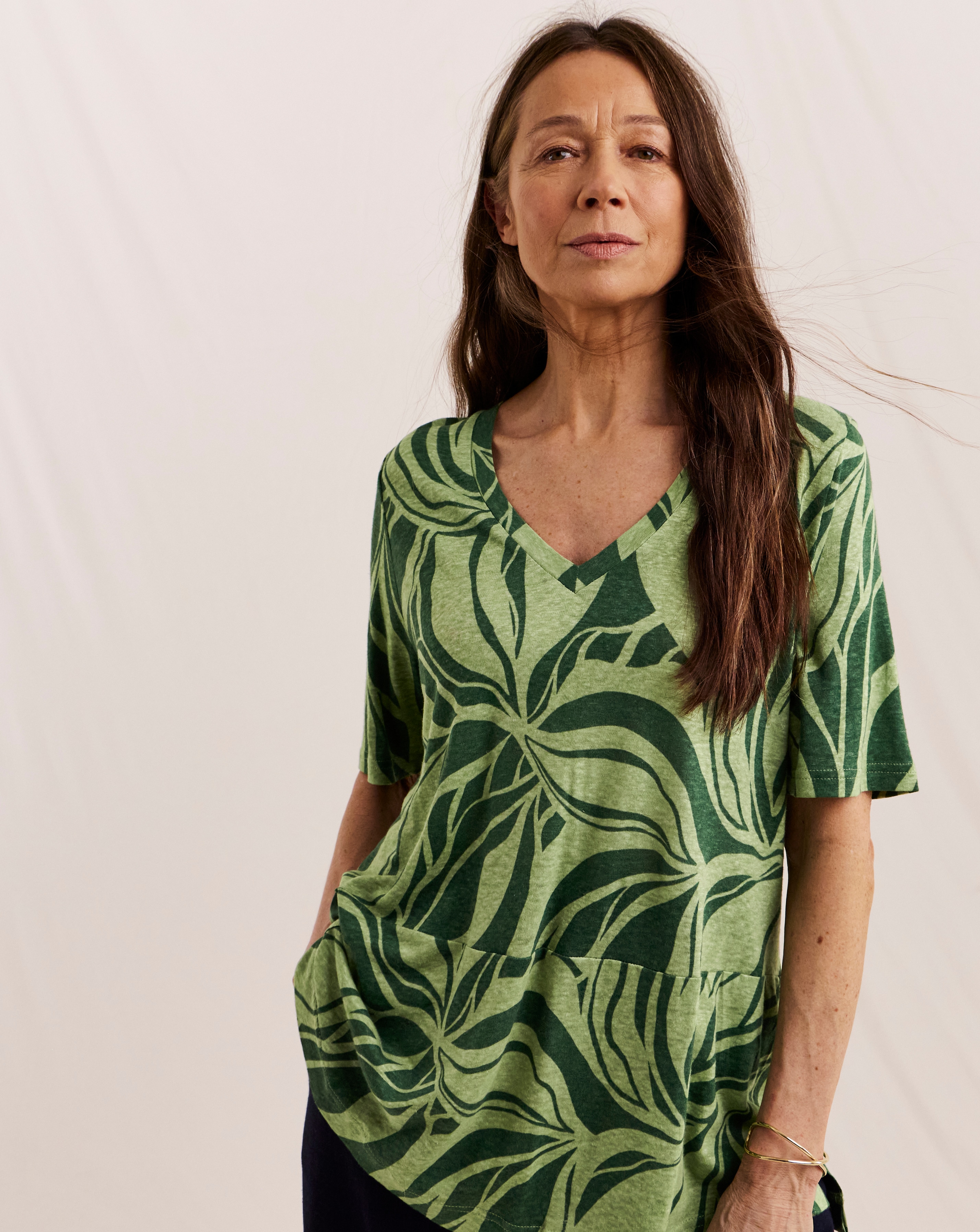 New In - Julipa Linen Jersey Pocket Tunic