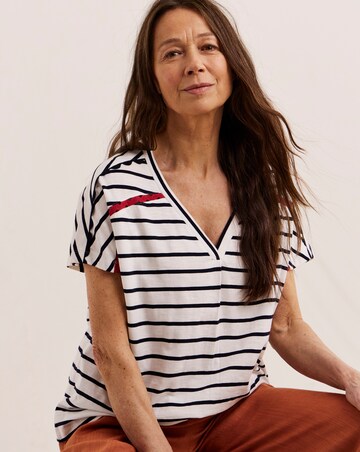 Julipa Cotton Trim T-Shirt