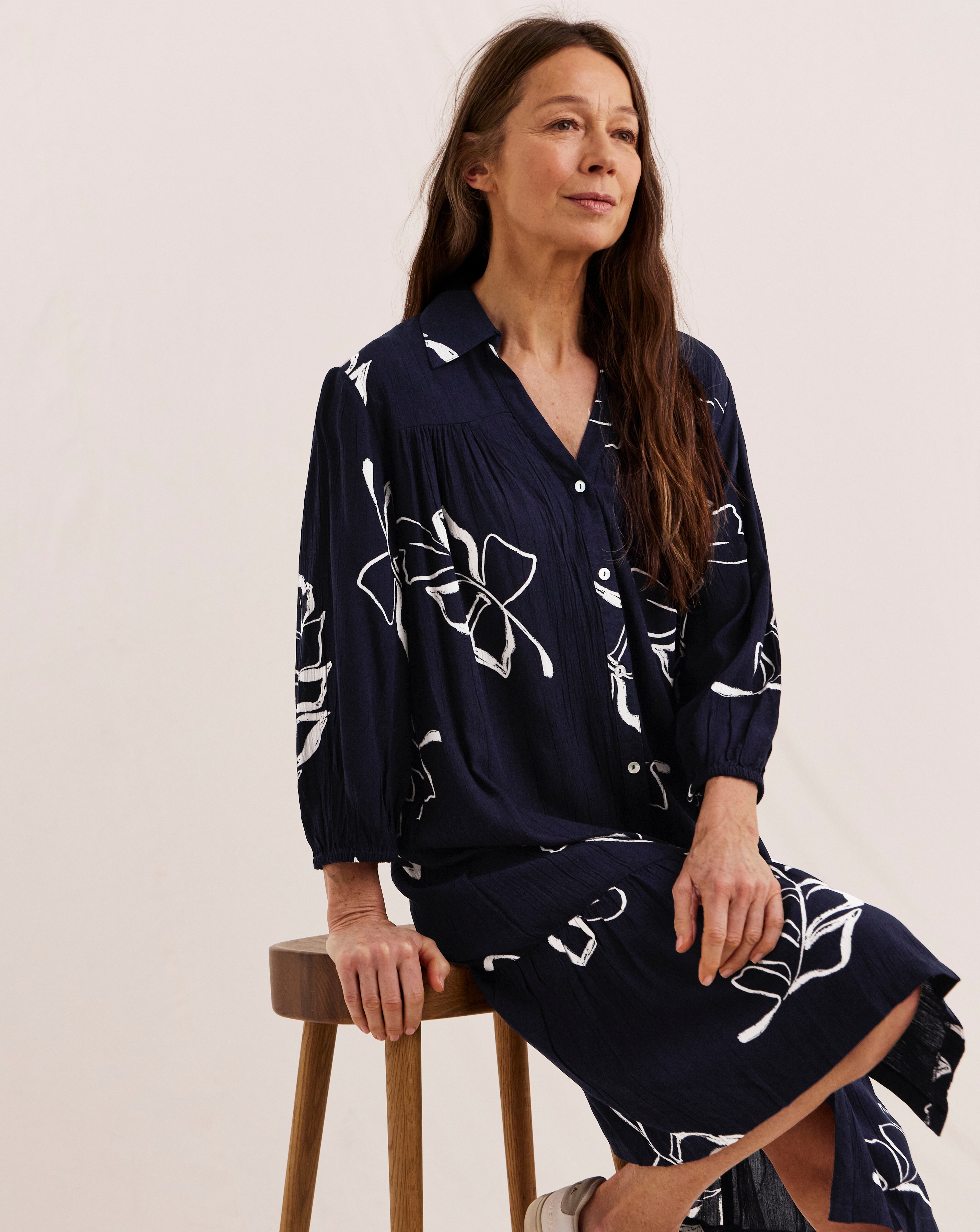 New In - Julipa Petite Crinkle Shirt Dress