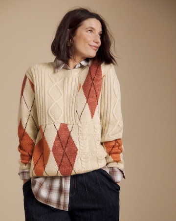 Julipa Cable Argyle Jumper