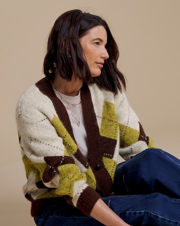 Julipa Argyle Cardigan