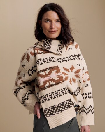 Julipa Fairisle Jumper With Scarf