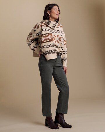 Julipa Fairisle Jumper With Scarf