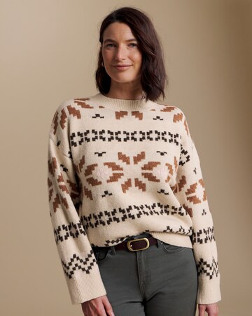 Julipa Fairisle Jumper With Scarf