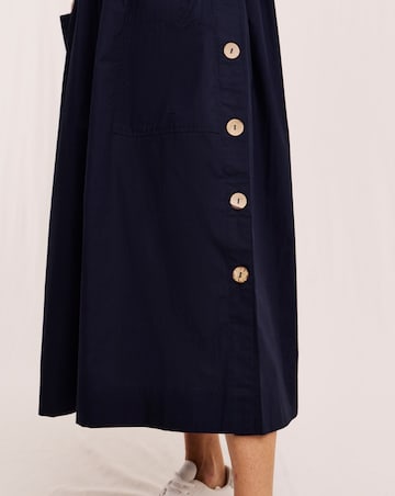 Julipa Petite Button Detail Midi Dress