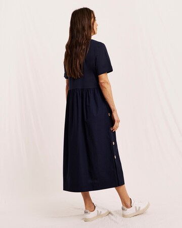 Julipa Petite Button Detail Midi Dress