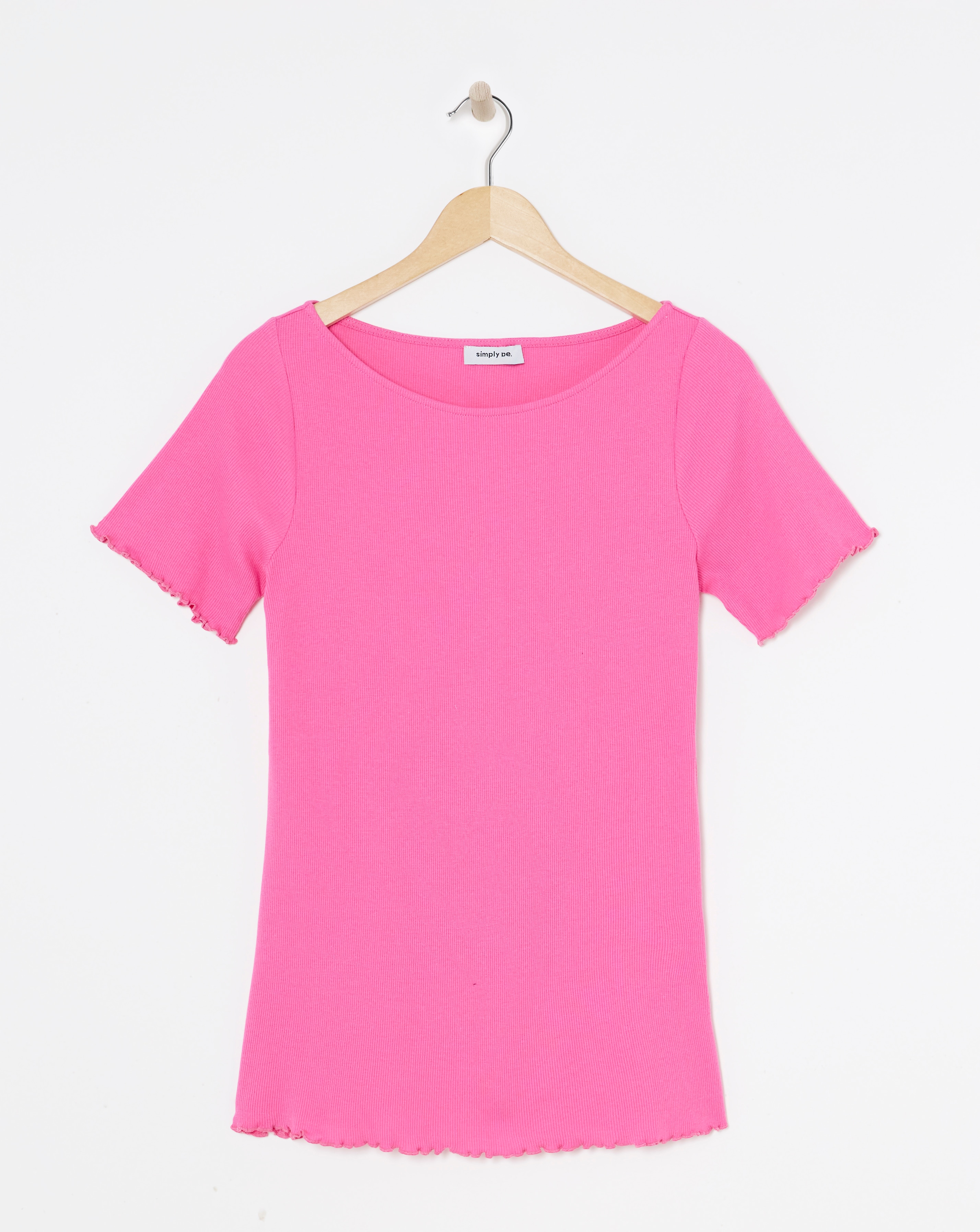 Pink Slash Neck Top