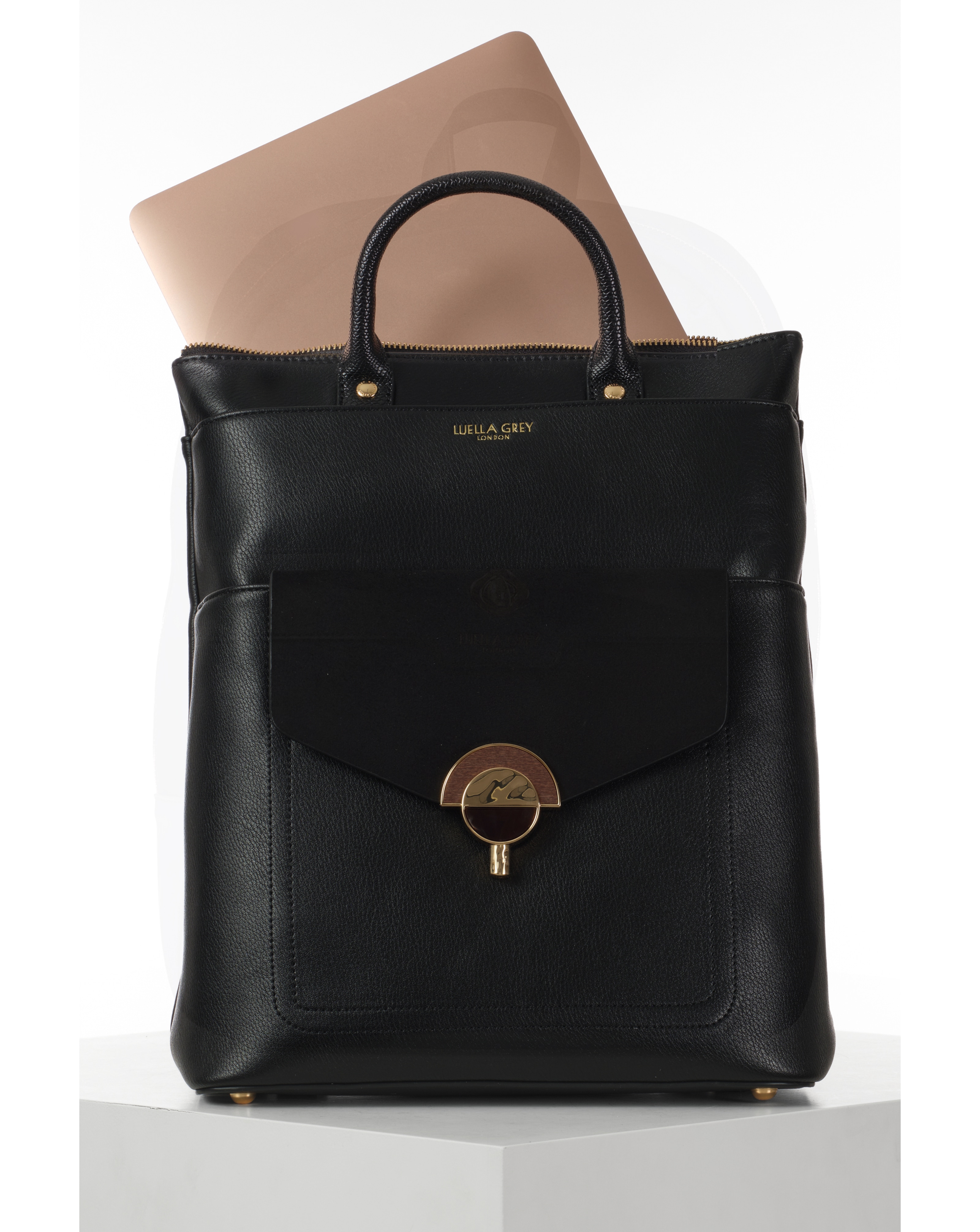 Luella Grey Sally Black Laptop Backpack