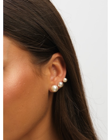Mood Pearl Stud Earrings - Pack of 3
