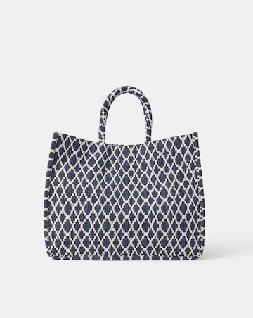 Accessorize Geometric Print Textile Handbag