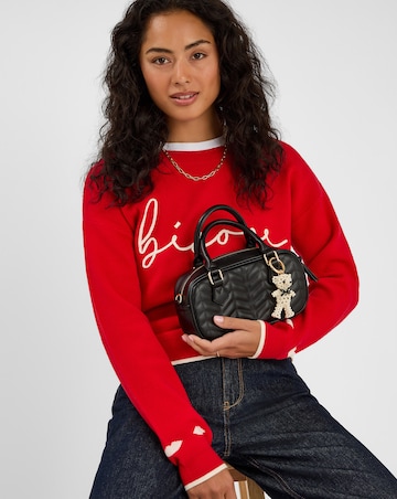 Accessorize Beaded Bear Bag Charm
