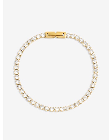 Jon Richard Waterproof Gold Plated Tennis Bracelet