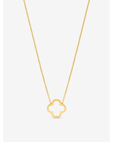 Jon Richard Waterproof Gold Plated Clover Pendant