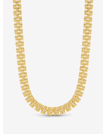 Jon Richard 18K Gold Plated Gate Chain Necklace
