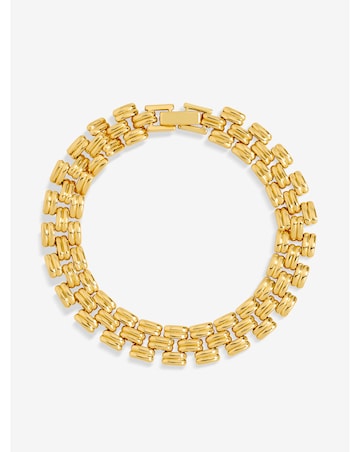Jon Richard 18K Gold Plated Gate Chain Bracelet