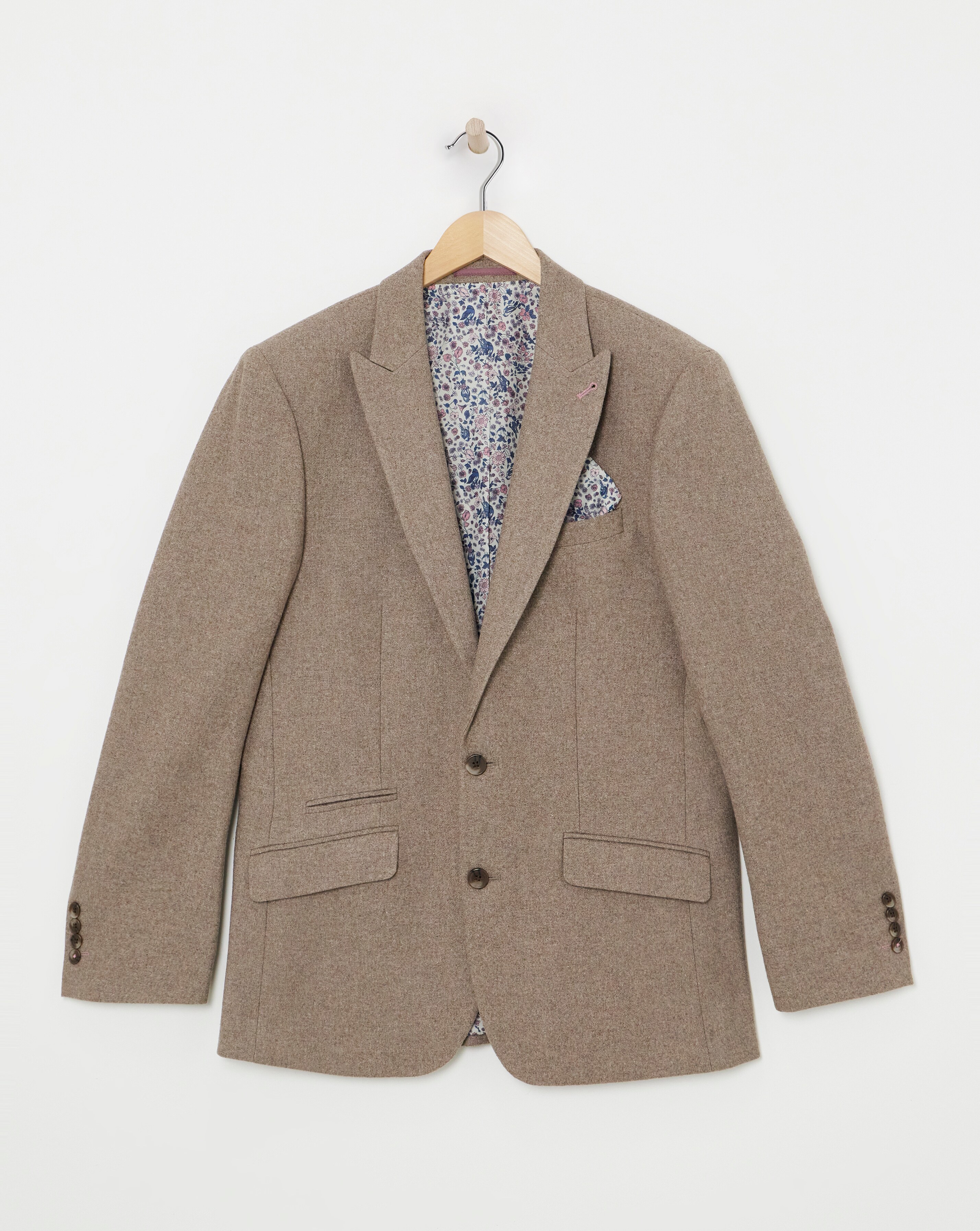 Oatmeal Donegal Reg Fit Suit Jacket