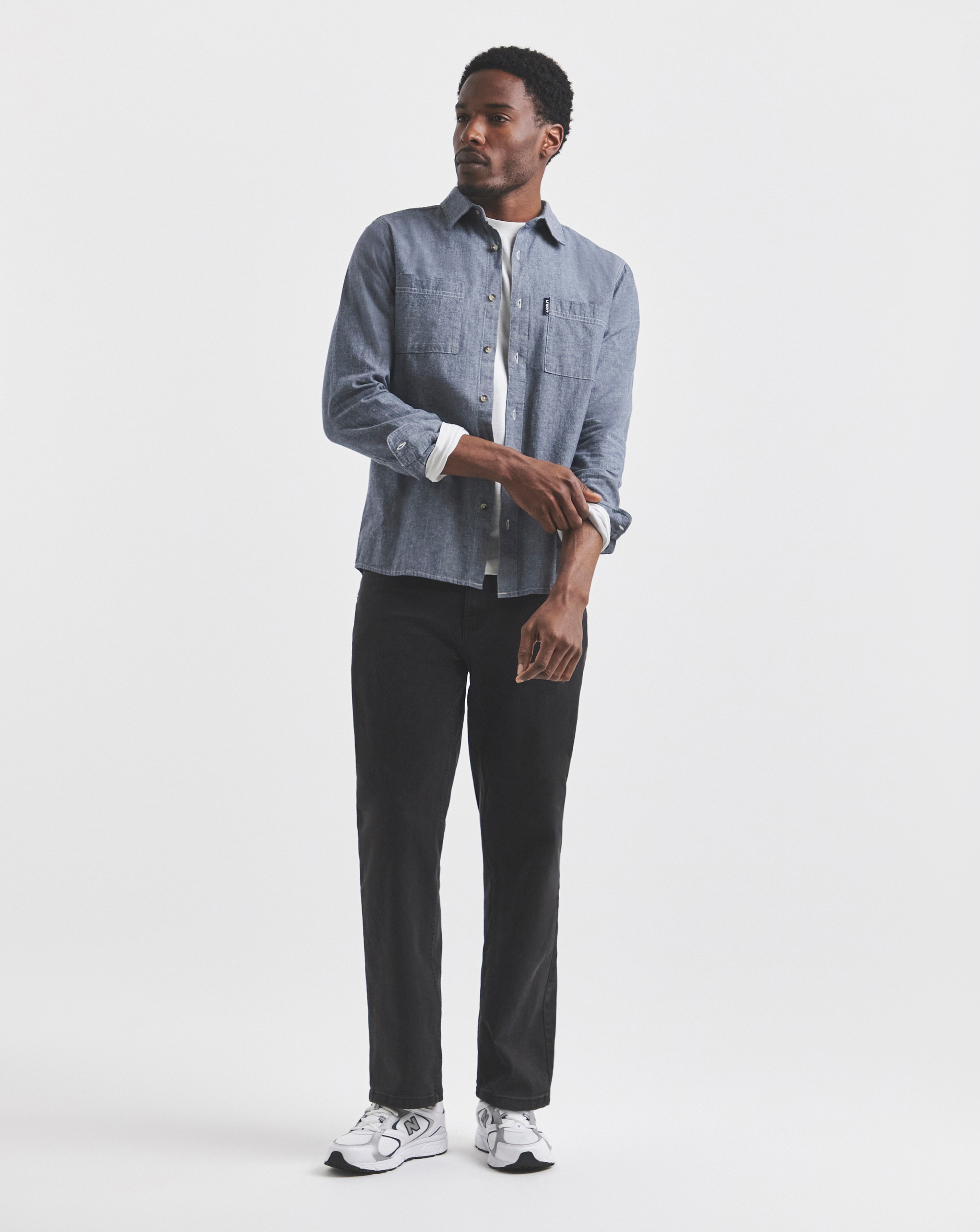 Union Straight Fit Stretch Jeans Black