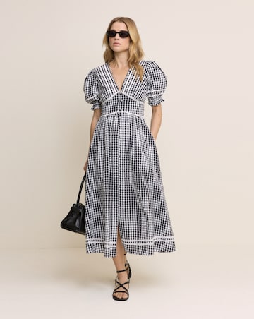 NOBODY'S CHILD SAFFY MIDI DRESS