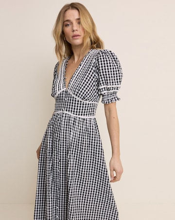 NOBODY'S CHILD SAFFY MIDI DRESS