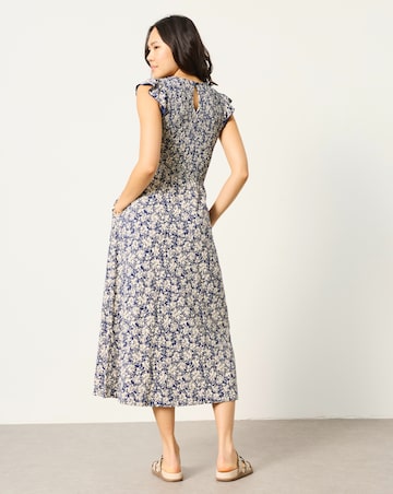 Fatface Demi Shells Jersey Midi Dress