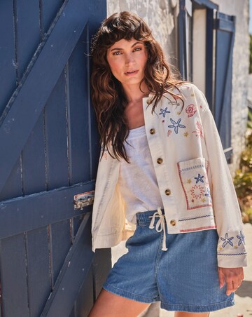 Fatface Shells Embroidered Jacket