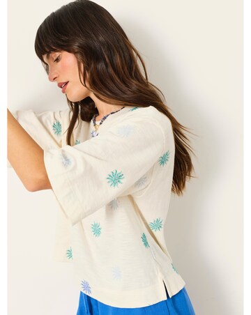 Fatface Kate Sun Tile Emroidered Top