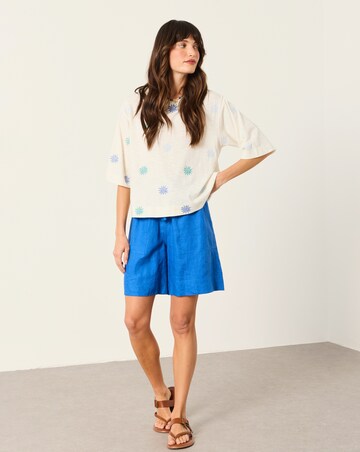 Fatface Kate Sun Tile Emroidered Top