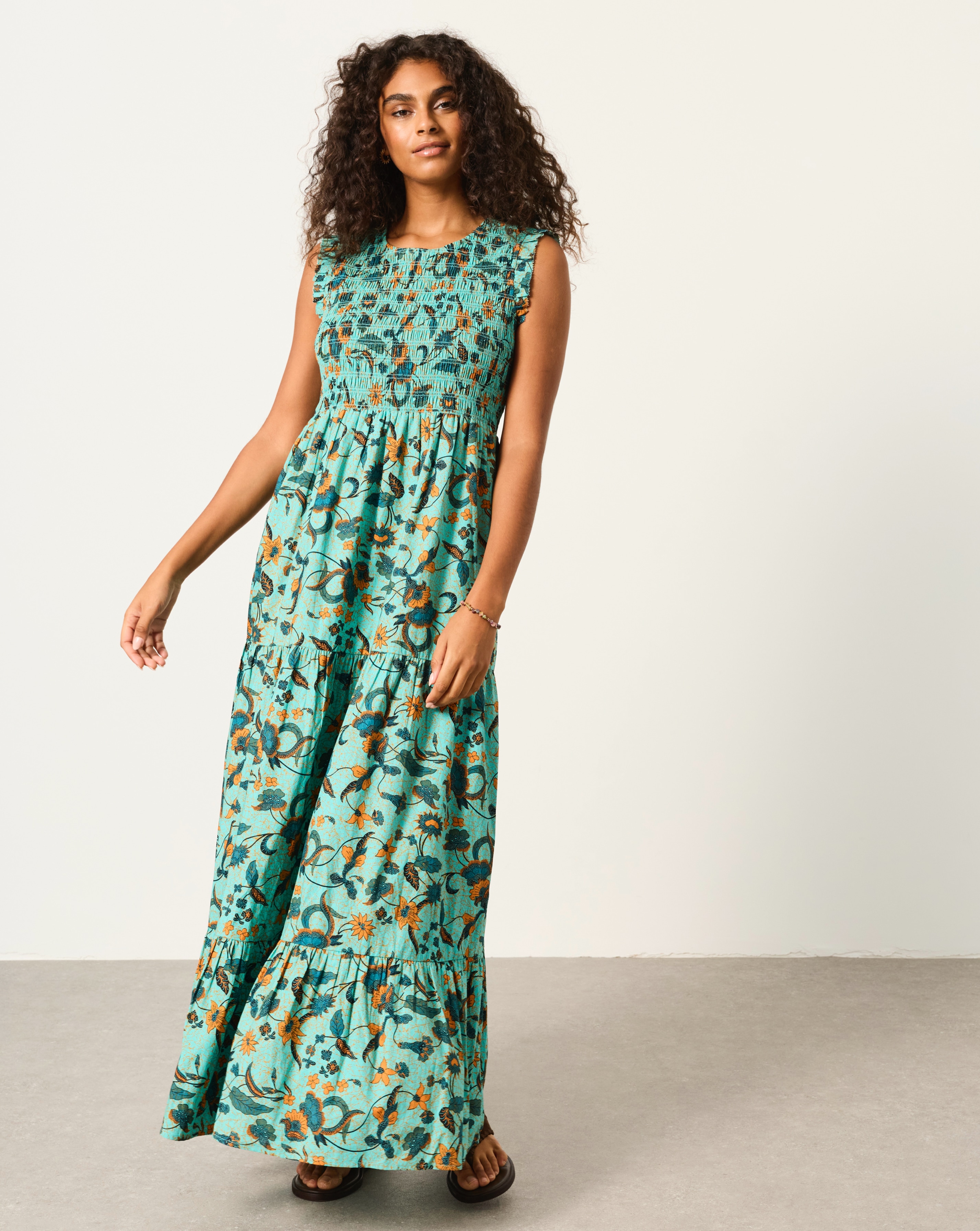 New In - Fatface Anais Batik Maxi Dress
