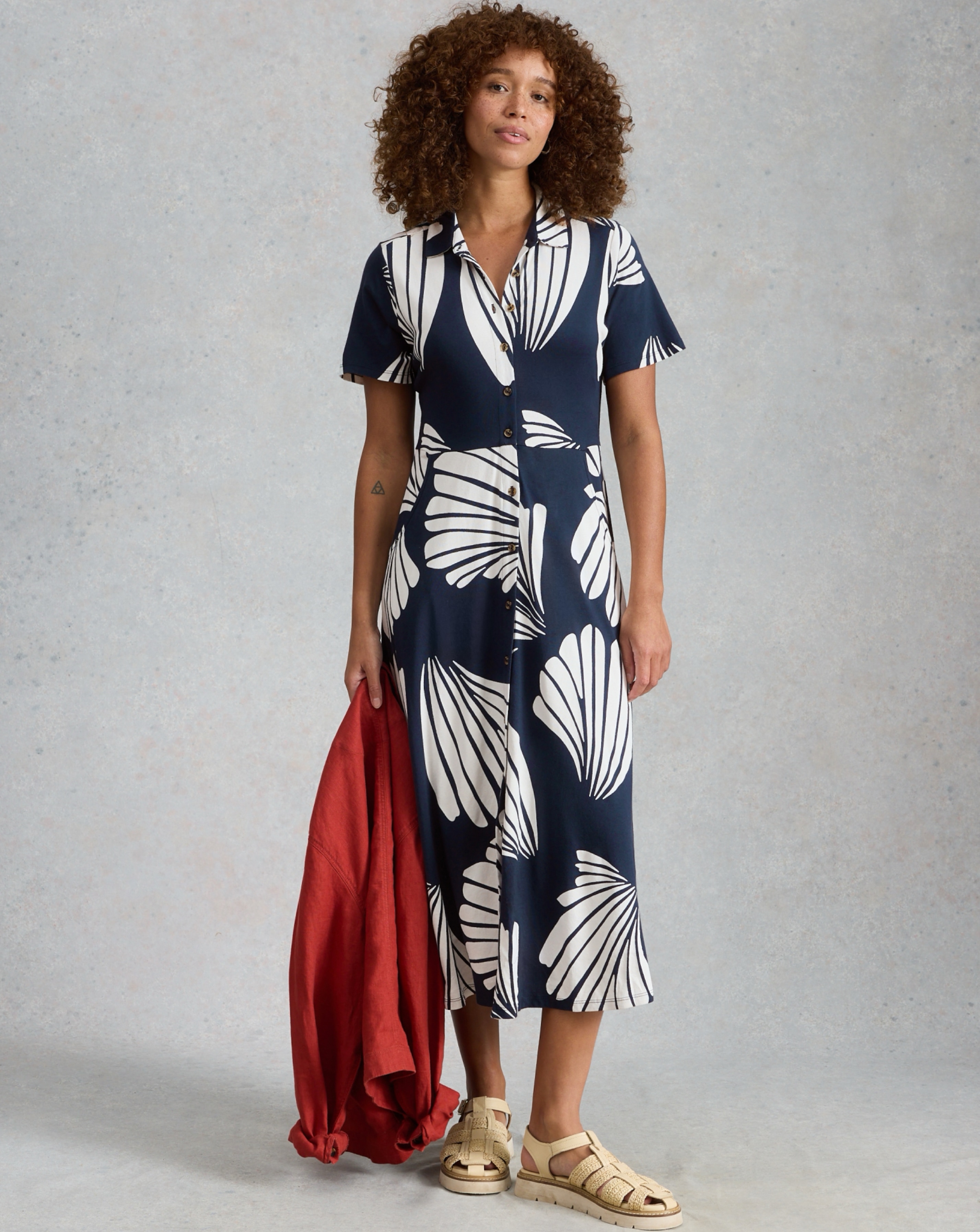 New In - White Stuff RUA Jersey Shirt Dress