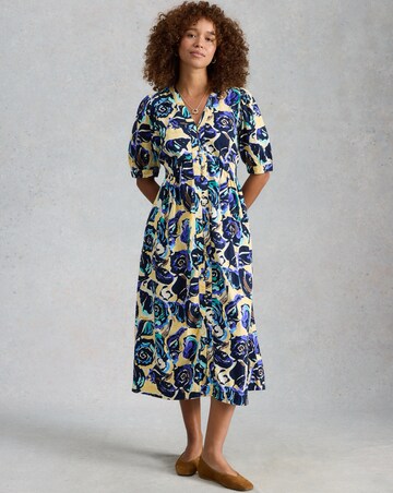 White Stuff Fern Linen Blend Dress