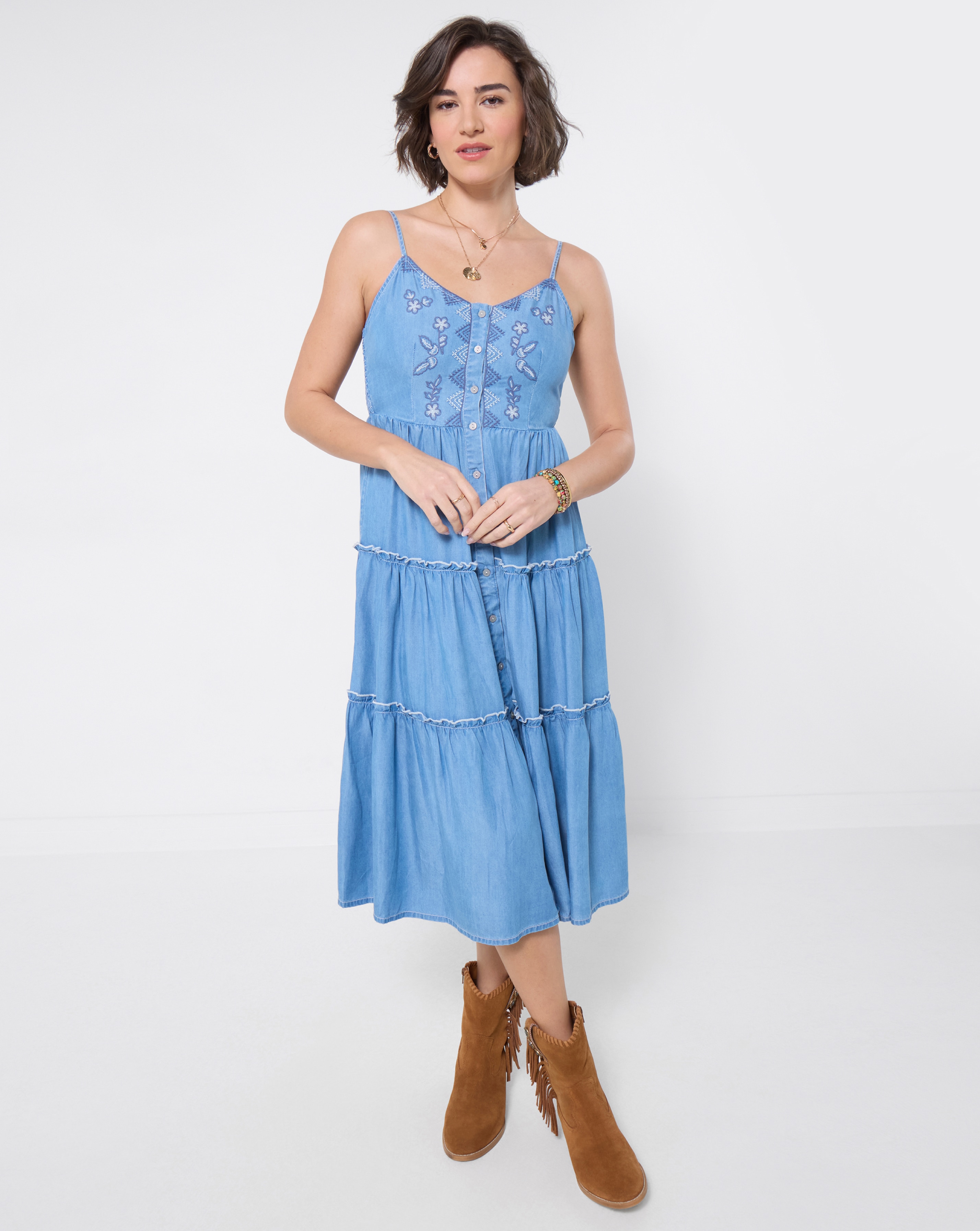 Ellie Embroidered Dress