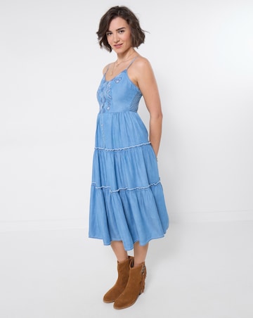 Joe Browns Ellie Embroidered Denim Dress