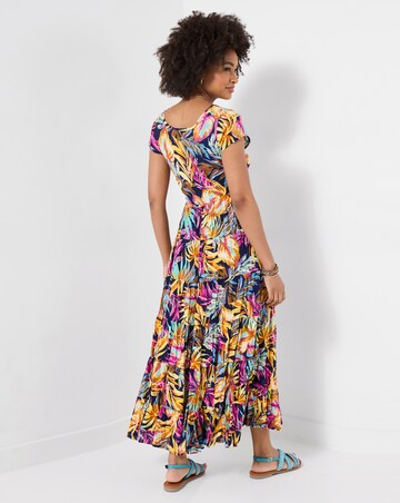 Joe Browns Tropical Island Crinkle Maxi Dress Petite
