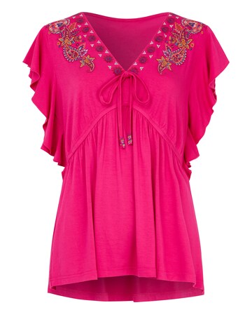 Joe Browns Emily Embroidered Jersey Top