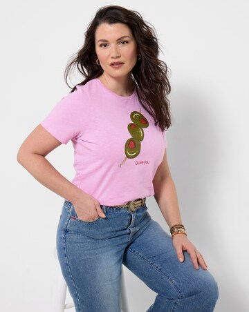 Joe Browns Olive You Tee