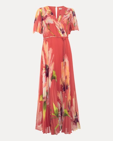 Phase Eight Abigail Print Pleated Maxi Dress