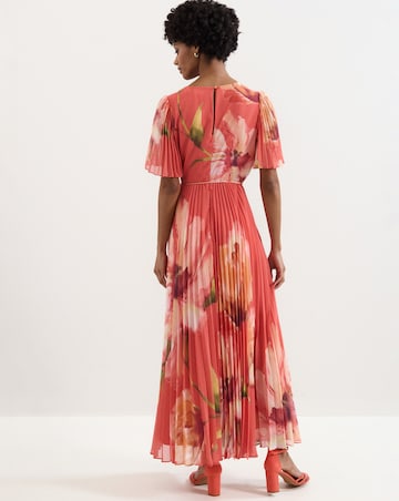 Phase Eight Abigail Print Pleated Maxi Dress