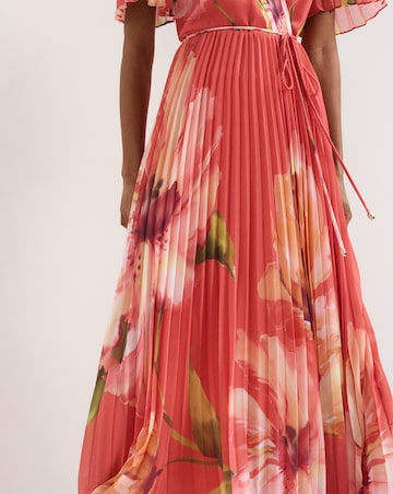 Phase Eight Abigail Print Pleated Maxi Dress