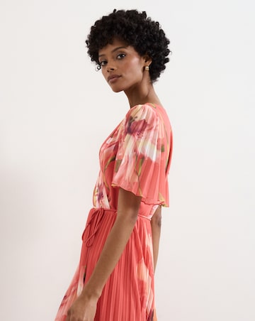 Phase Eight Abigail Print Pleated Maxi Dress