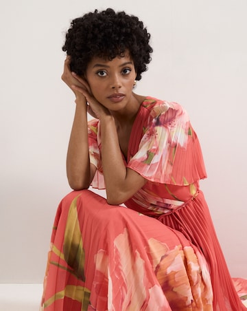 Phase Eight Abigail Print Pleated Maxi Dress