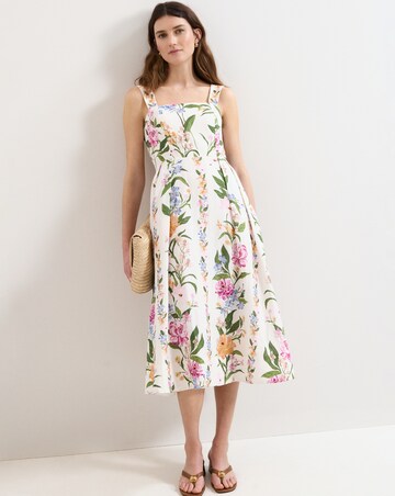 Phase Eight Lucia Linen Printed Hero Dress