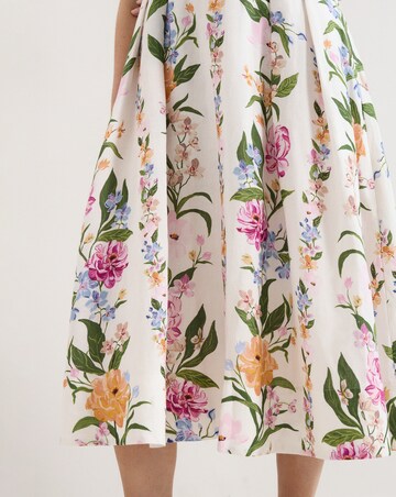 Phase Eight Lucia Linen Printed Hero Dress