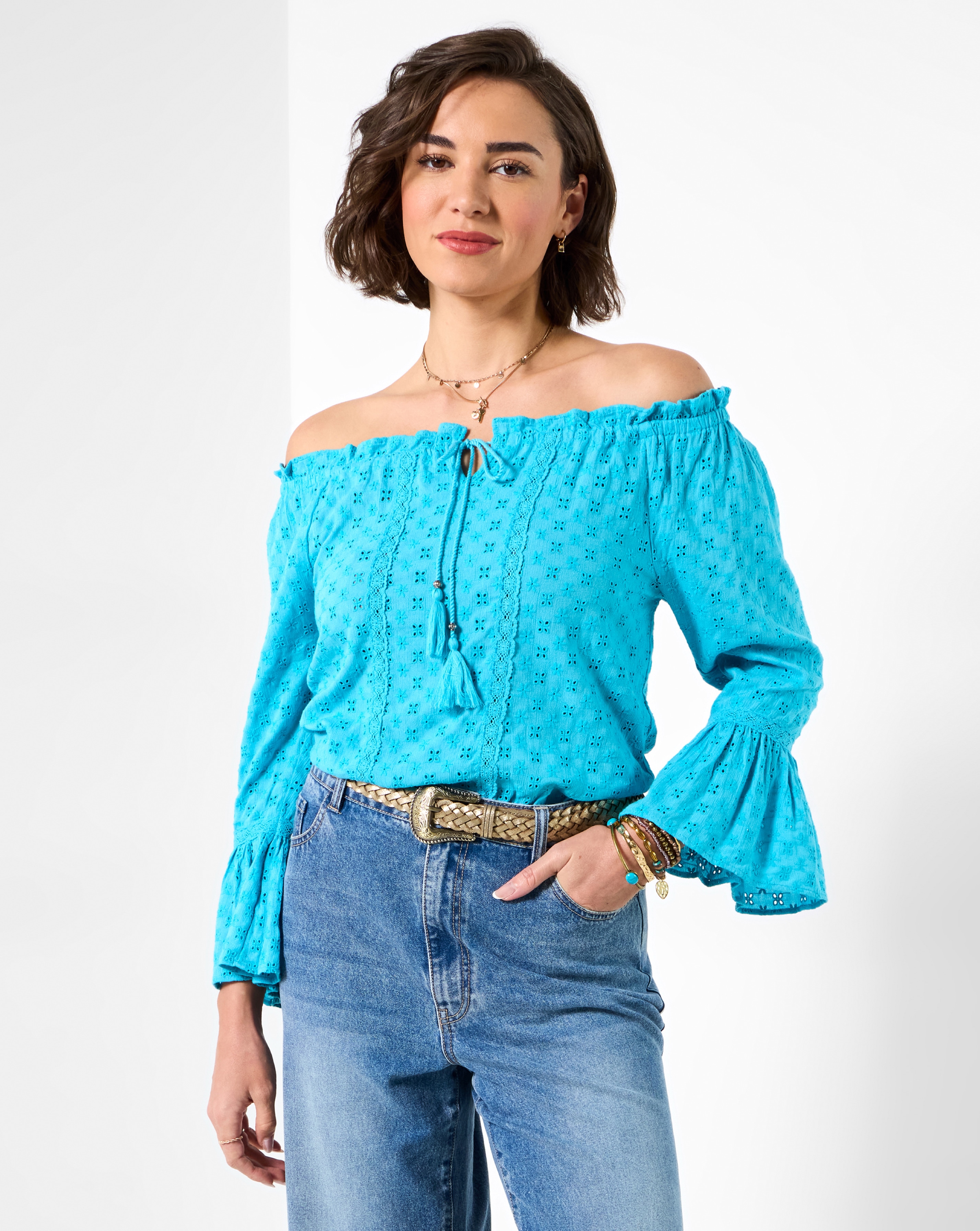 Perfect Holiday Broderie Top