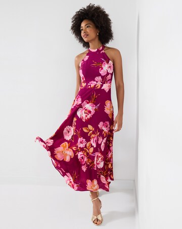Joe Browns Lulu Floral Halter Neck Dress Petite