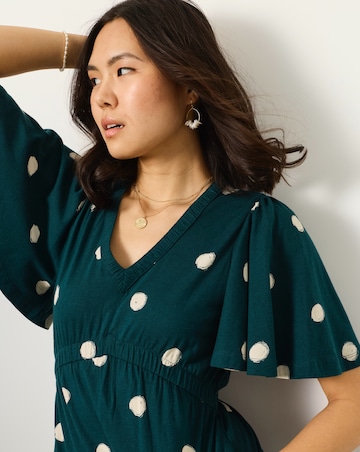Fatface Grace Spot Jersey Mini Dress