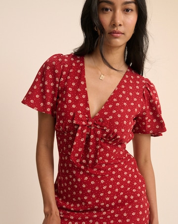 NOBODYS CHILD FAITH MIDI DRESS