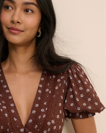 NOBODYS CHILD FRANCES MIDI DRESS