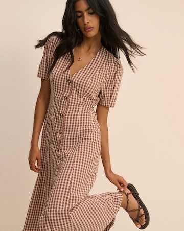 NOBODYS CHILD ZEYNA MIDI DRESS